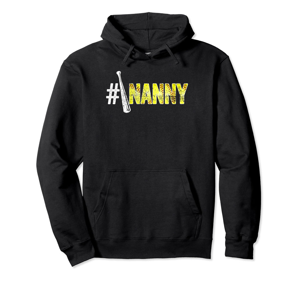 Niumber One Softball Nanny Mothers Day Hoodie - Unique Graphic Unisex - T-Shirt, Sweatshirt, Hoodie
