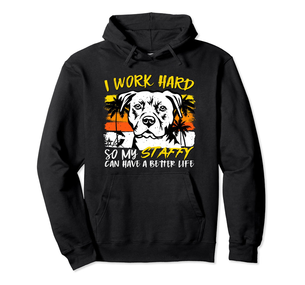 American Staffordshire Terrier Hoodie - Novelty Apparel for Adults - T-Shirt, Sweatshirt, Hoodie