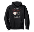 My Heart Is That Field Baseball Player Hoodie - Trendy Graphic for Adults - T-Shirt, Sweatshirt, Hoodie