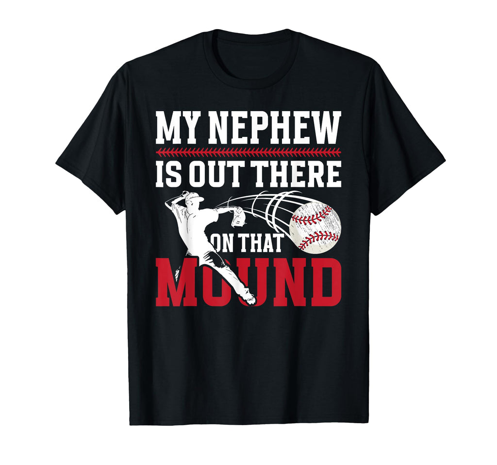 Proud Baseball Pitcher Uncle T-Shirt - Custom Art Print for Adults - T-Shirt, Sweatshirt, Hoodie