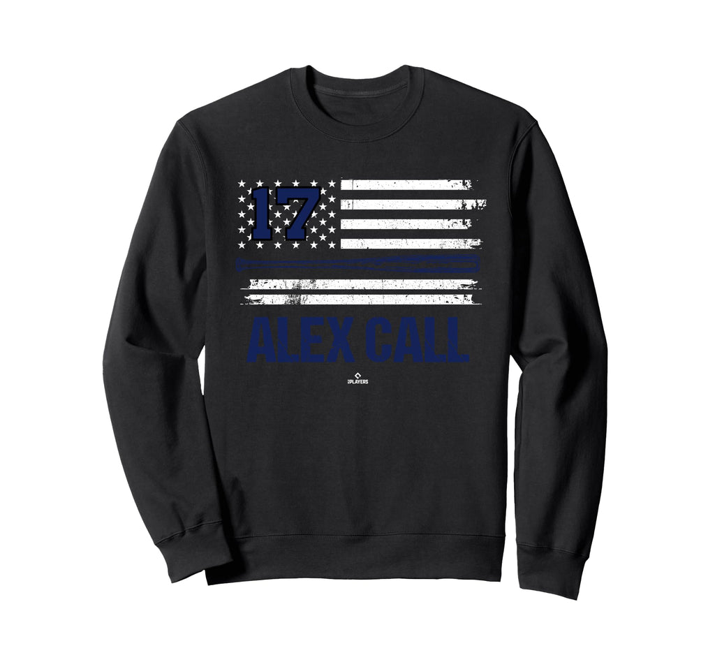 Usa Flag Bat Alex Call Washington Sweatshirt - Minimalist Print for Adults - T-Shirt, Sweatshirt, Hoodie