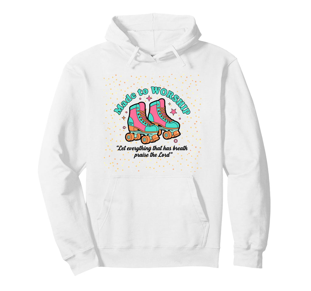 Created To Worship Colorful Faith Hoodie - Aesthetic Graphic Unisex - T-Shirt, Sweatshirt, Hoodie