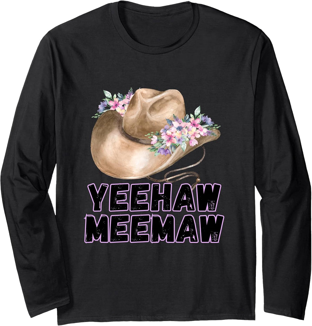 Yeehaw Meemaw Merch and Gifts - Adult & Kids T-Shirts, Sweatshirts & Hoodies apparel design preview 1