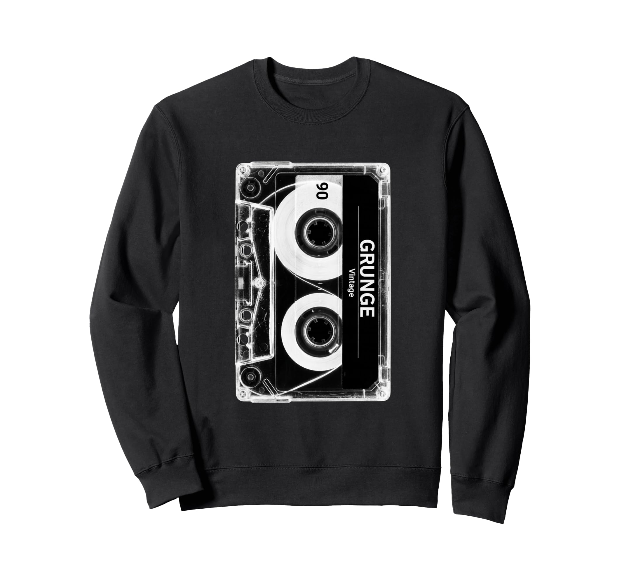 Grunge Cassette Tape Throwback Sweatshirt - Aesthetic Graphic Unisex - T-Shirt, Sweatshirt, Hoodie