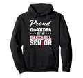Proud Grandpa Baseball Senior 2027 Hoodie - Novelty Apparel Unisex - T-Shirt, Sweatshirt, Hoodie