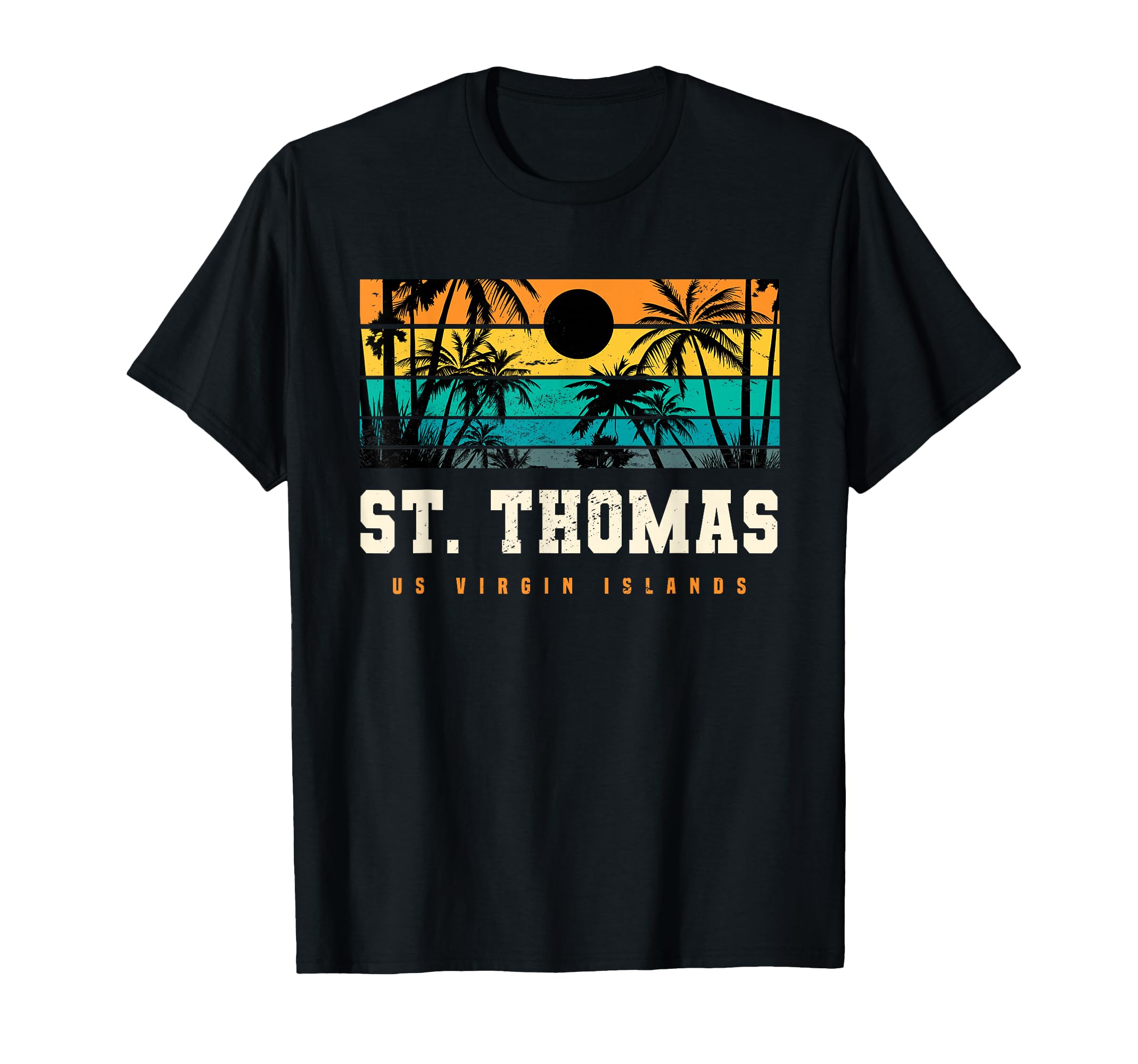 St Thomas Us Usvi Islands Sunset Beach T-Shirt - Trendy Graphic Men Women - T-Shirt, Sweatshirt, Hoodie