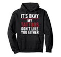 Funny Distressed Tattoo Dad Hoodie - Streetwear Style Unisex - T-Shirt, Sweatshirt, Hoodie