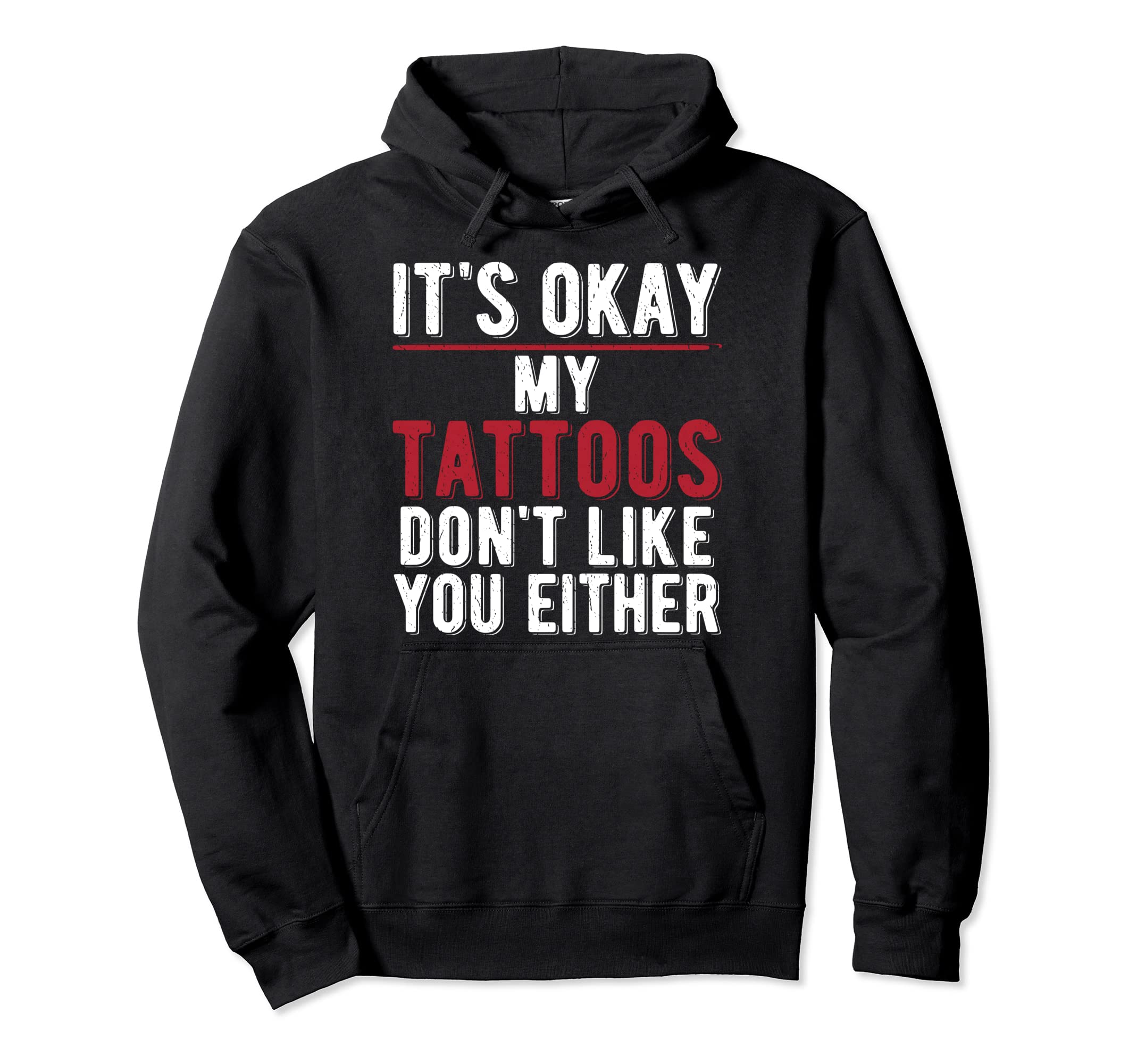 Funny Distressed Tattoo Dad Hoodie - Streetwear Style Unisex - T-Shirt, Sweatshirt, Hoodie