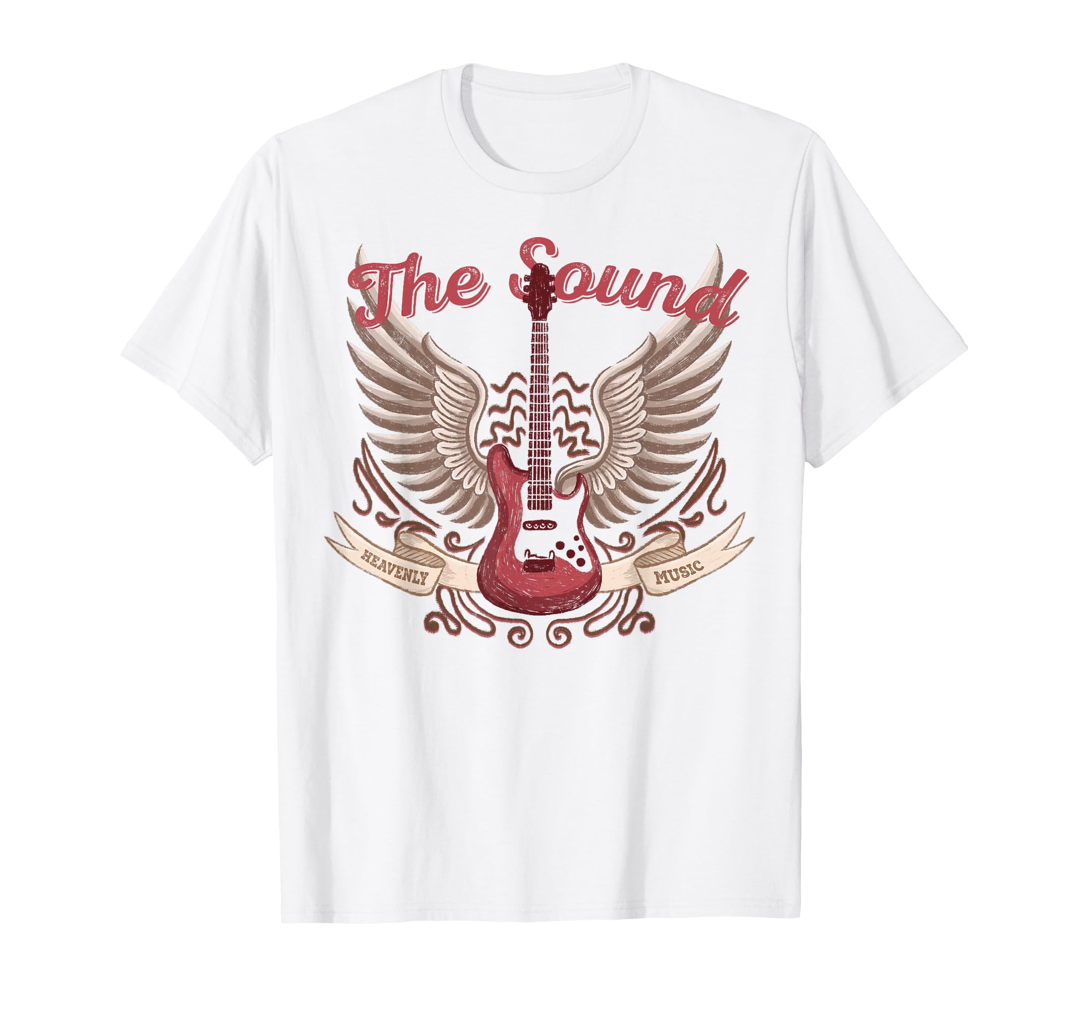 Rock Guitar Wings Music Country Band T-Shirt - Fun Novelty Design Men Women - T-Shirt, Sweatshirt, Hoodie