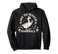 Off To Watch Baseball Goose Goose Hoodie - Custom Art Print Unisex - T-Shirt, Sweatshirt, Hoodie