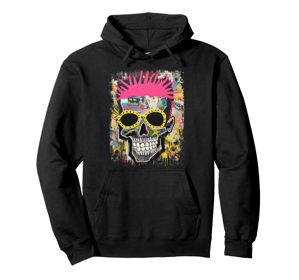 Aesthetic Streetwear Skull Hoodie - Trendy Graphic Unisex - T-Shirt, Sweatshirt, Hoodie