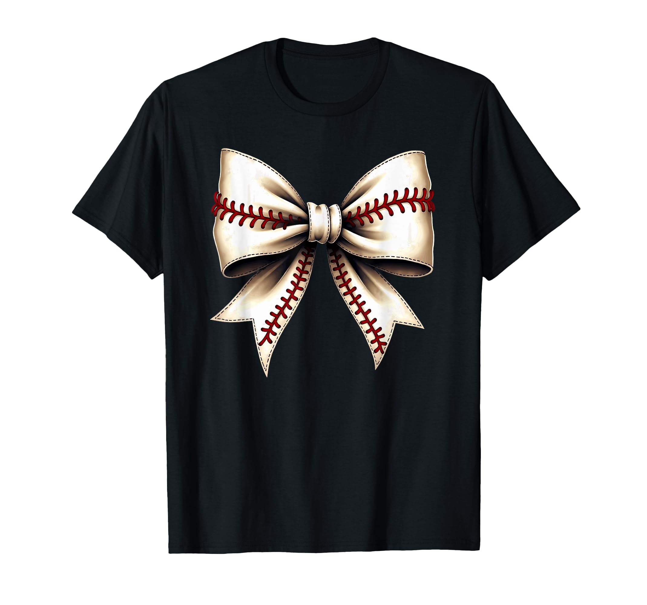 Baseball Coquette Bow Mommy T-Shirt - Casual Everyday Wear for Adults - T-Shirt, Sweatshirt, Hoodie