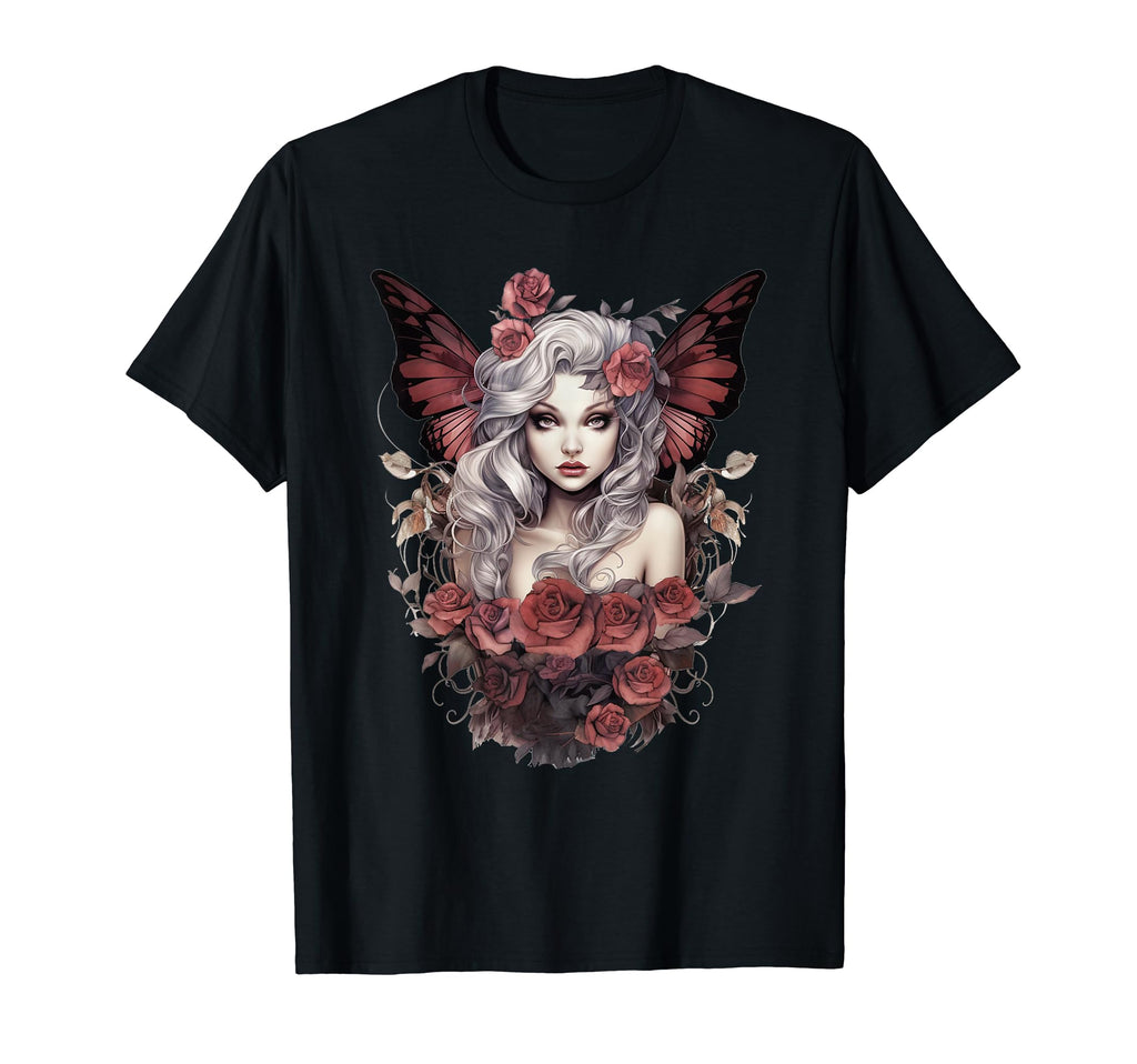 Fairy Butterfly Wings Fairycore Goth Y2K T-Shirt - Graphic Print Men Women - T-Shirt, Sweatshirt, Hoodie