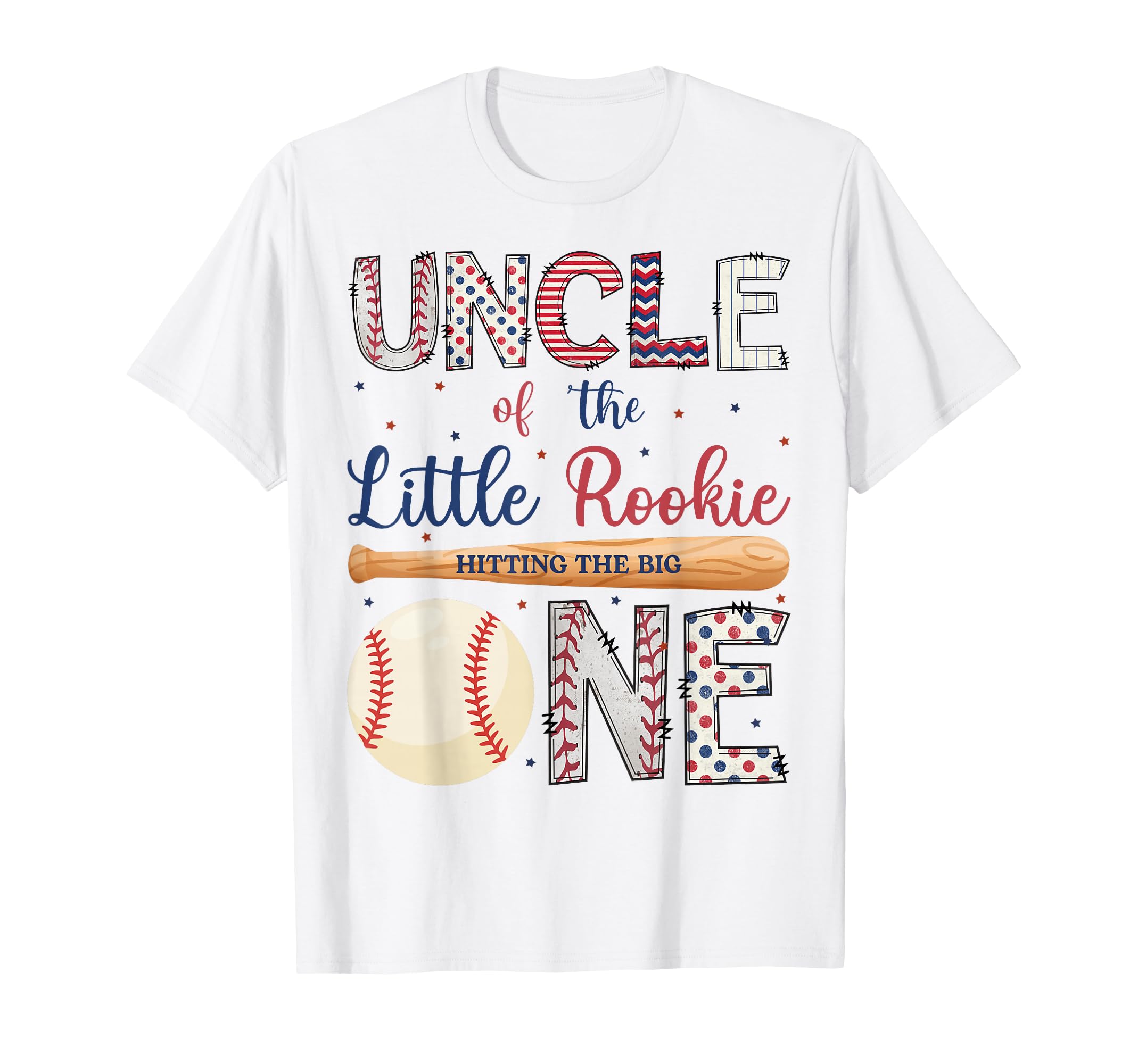 Uncle One Little Rookie Baseball 1St T-Shirt - Streetwear Style for Adults - T-Shirt, Sweatshirt, Hoodie