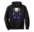Baseball Mama Purple Bow Sport Festive Hoodie - Trendy Graphic Unisex - T-Shirt, Sweatshirt, Hoodie