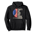 Dad Baseball Thats My Son Out Hoodie - Casual Everyday Wear Men Women - T-Shirt, Sweatshirt, Hoodie