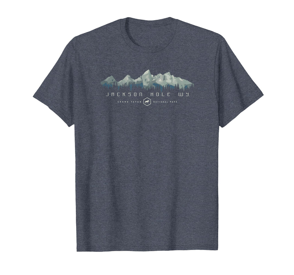 Grand Teton National Park T-Shirt - Minimalist Print for Adults - T-Shirt, Sweatshirt, Hoodie