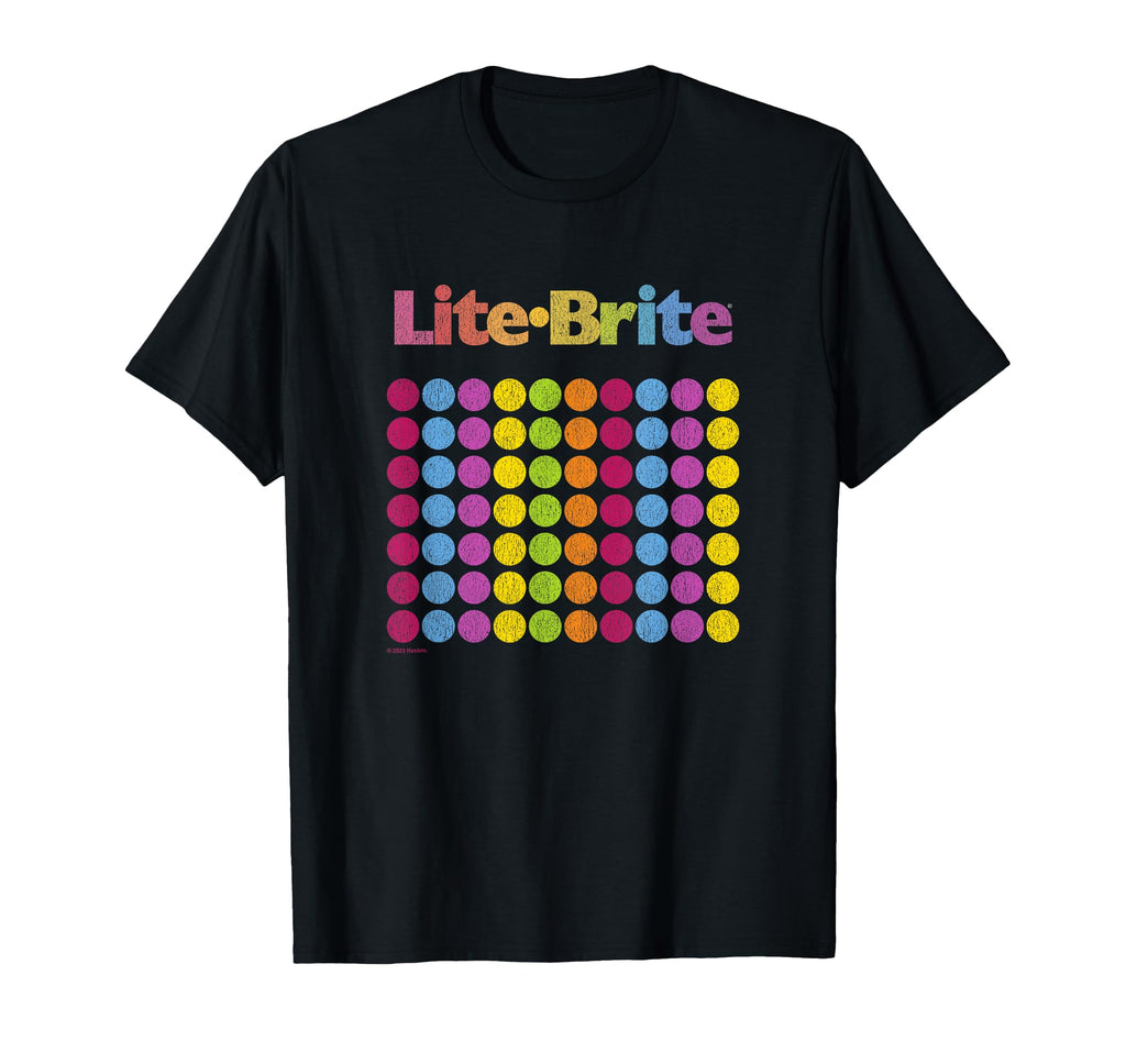 Lite Brite Toy Rainbow Dot Grid Logo T-Shirt - Minimalist Print Unisex - T-Shirt, Sweatshirt, Hoodie