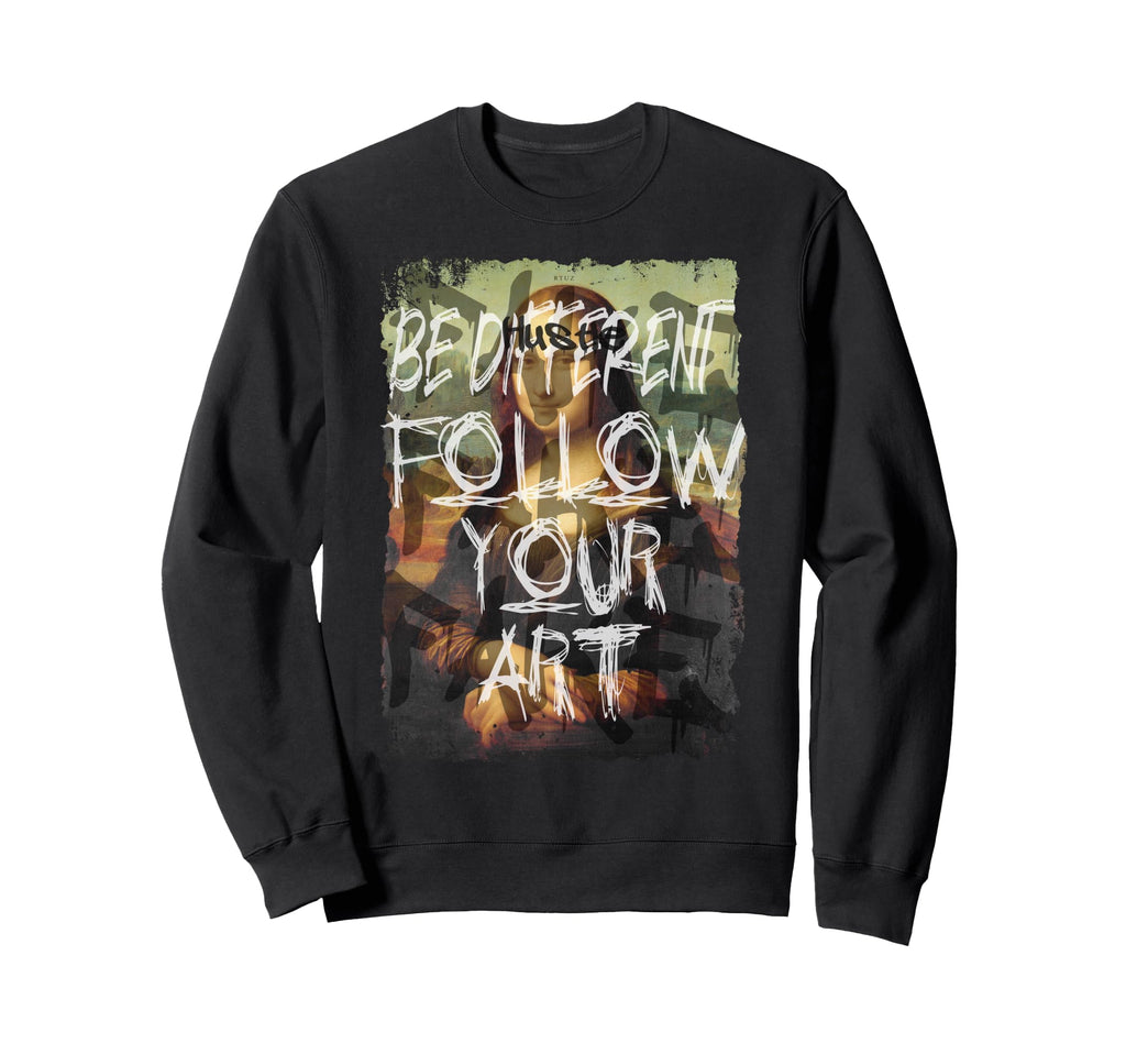 Mona Lisa Aesthetic Y2K Streetwear Sweatshirt - Trendy Graphic for Adults - T-Shirt, Sweatshirt, Hoodie