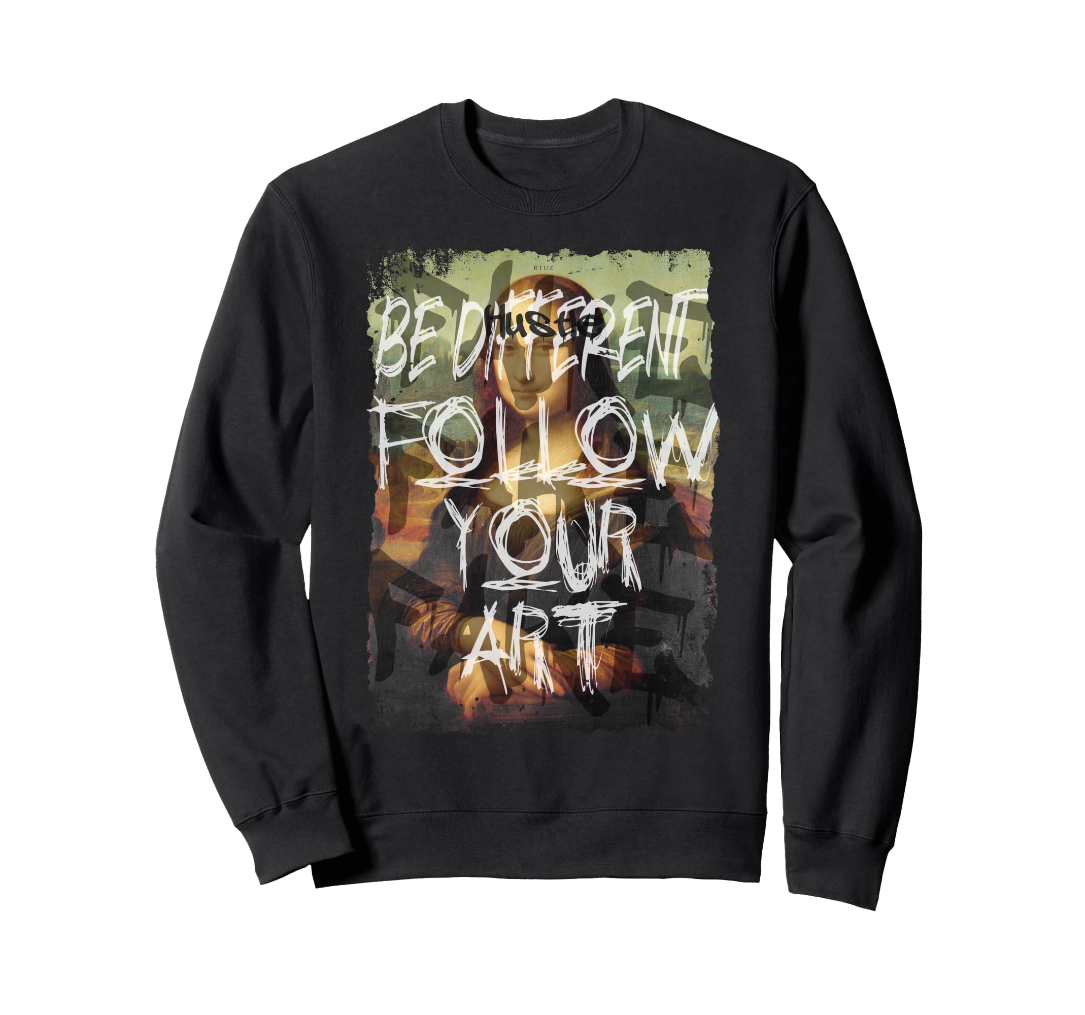 Mona Lisa Aesthetic Y2K Streetwear Sweatshirt - Trendy Graphic for Adults - T-Shirt, Sweatshirt, Hoodie