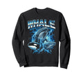 Whale 80S Funny Whale 90S Sweatshirt - Custom Art Print Men Women - T-Shirt, Sweatshirt, Hoodie