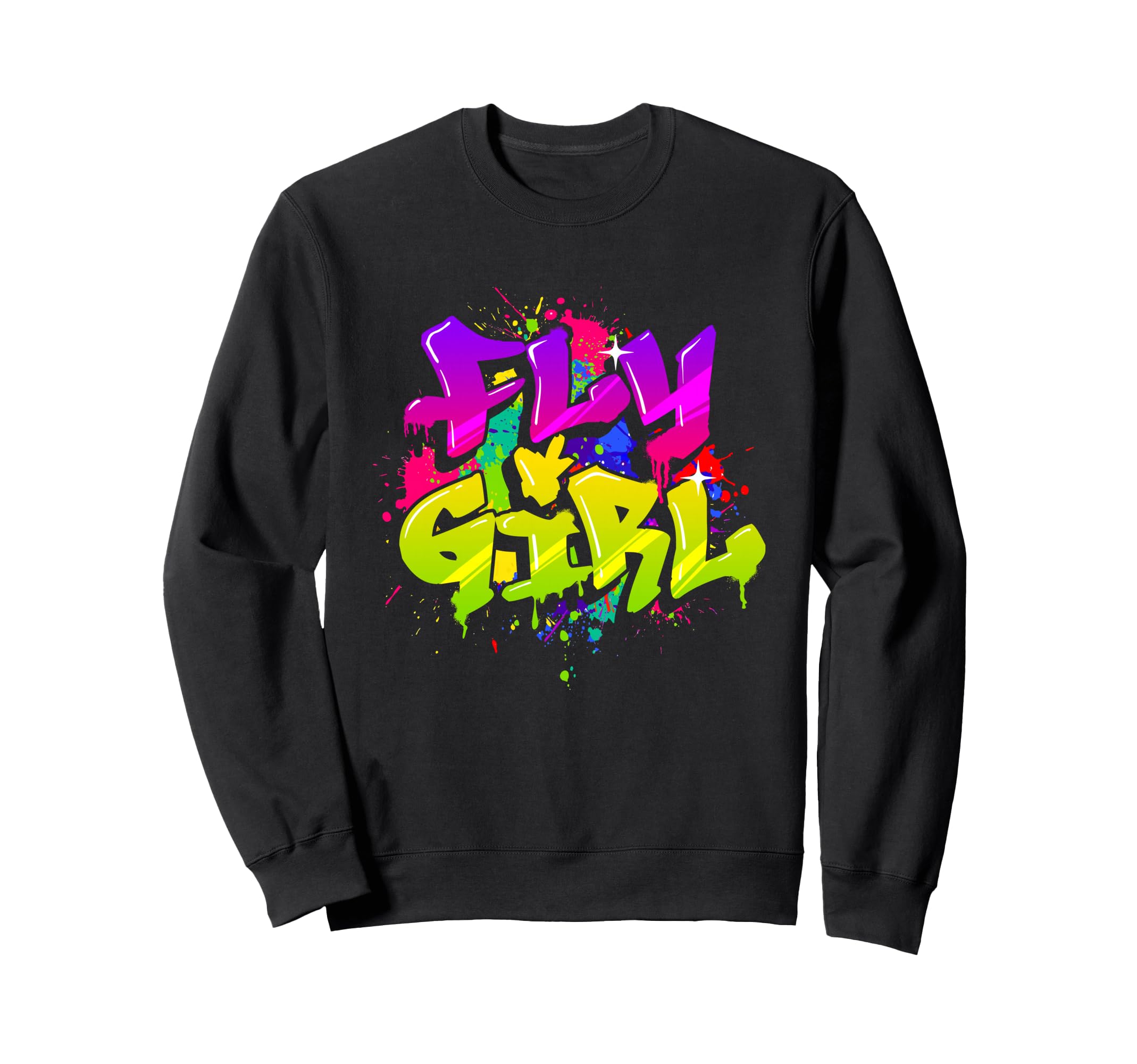 Fly 80S 90S Old School Hip Hop Sweatshirt - Minimalist Print Men Women - T-Shirt, Sweatshirt, Hoodie