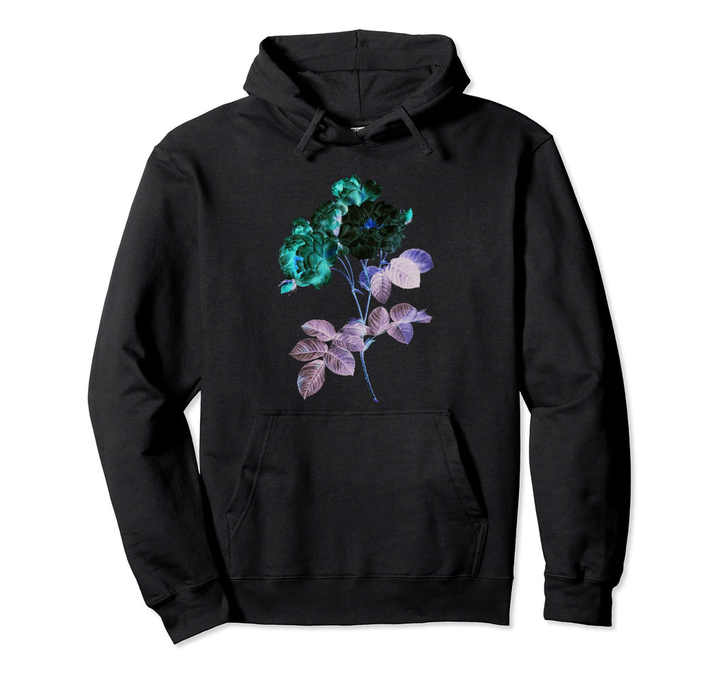 Vaporwave Aesthetic Rose Flower Hoodie - Casual Everyday Wear Unisex - T-Shirt, Sweatshirt, Hoodie