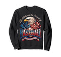 Usa Flag American Baseball Flag Proud Sweatshirt - Graphic Print Unisex - T-Shirt, Sweatshirt, Hoodie