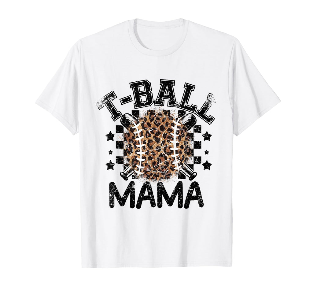 T Ball Teeball Mama Leopard Cheetah T-Shirt - Novelty Apparel Unisex - T-Shirt, Sweatshirt, Hoodie