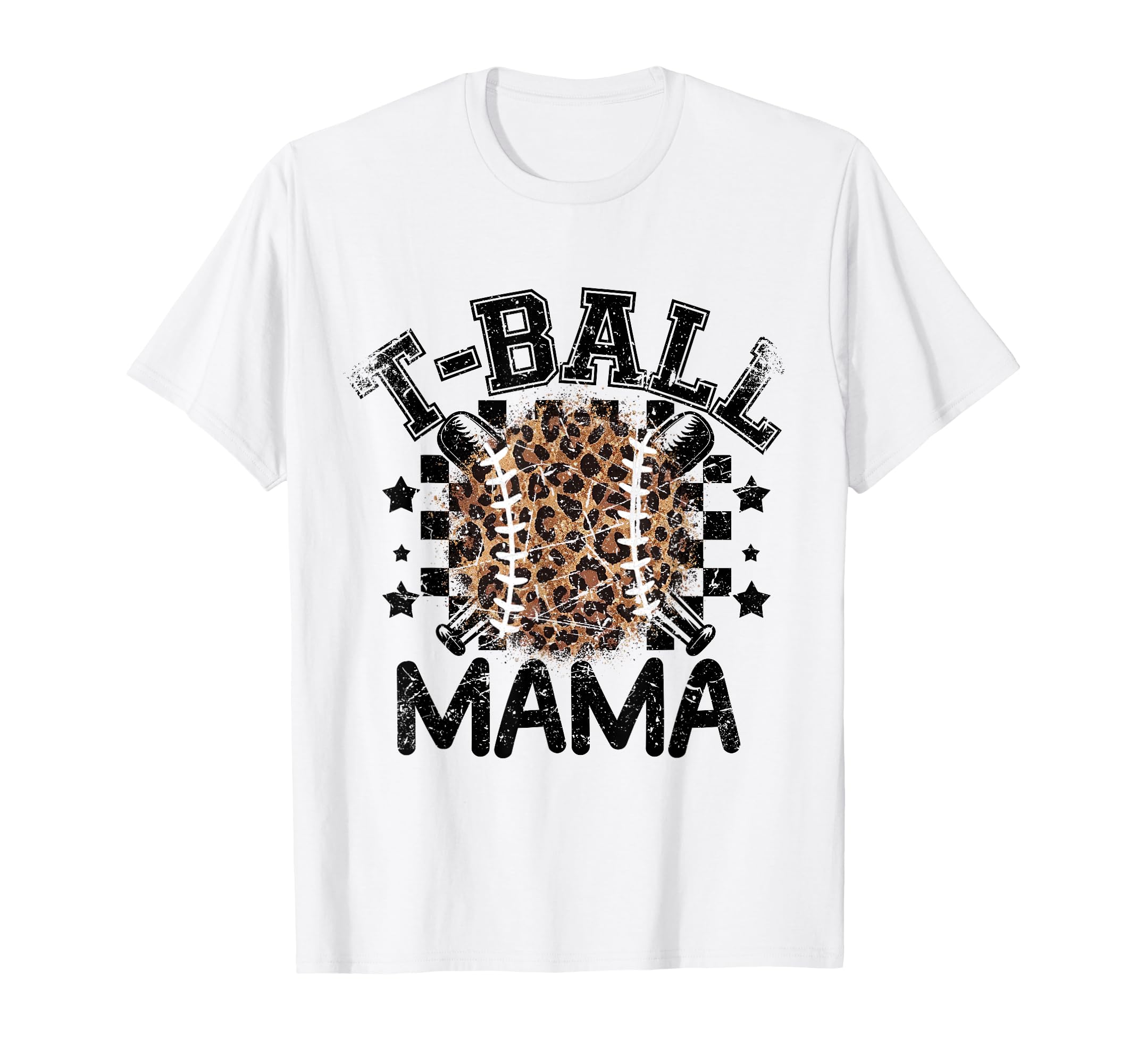 T Ball Teeball Mama Leopard Cheetah T-Shirt - Novelty Apparel Unisex - T-Shirt, Sweatshirt, Hoodie