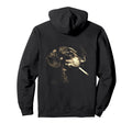 Dachshund Smoking Cigarette Grunge Hoodie - Fun Novelty Design Men Women - T-Shirt, Sweatshirt, Hoodie