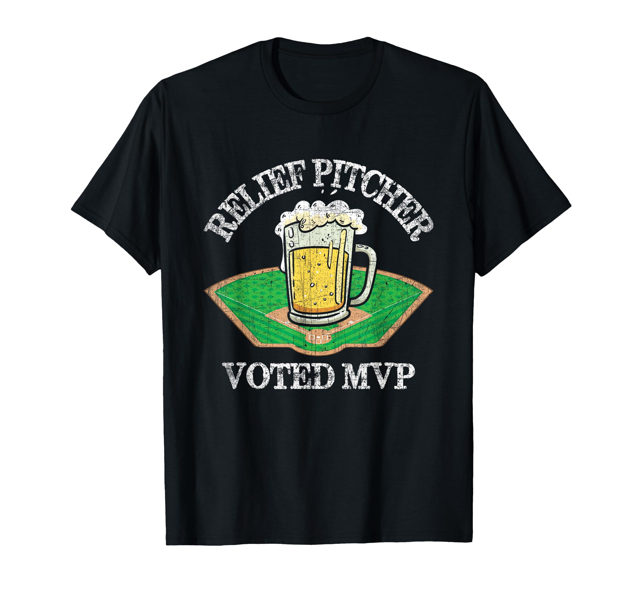 Funny Beer And Baseball Relief Jug T-Shirt - Aesthetic Graphic Unisex - T-Shirt, Sweatshirt, Hoodie