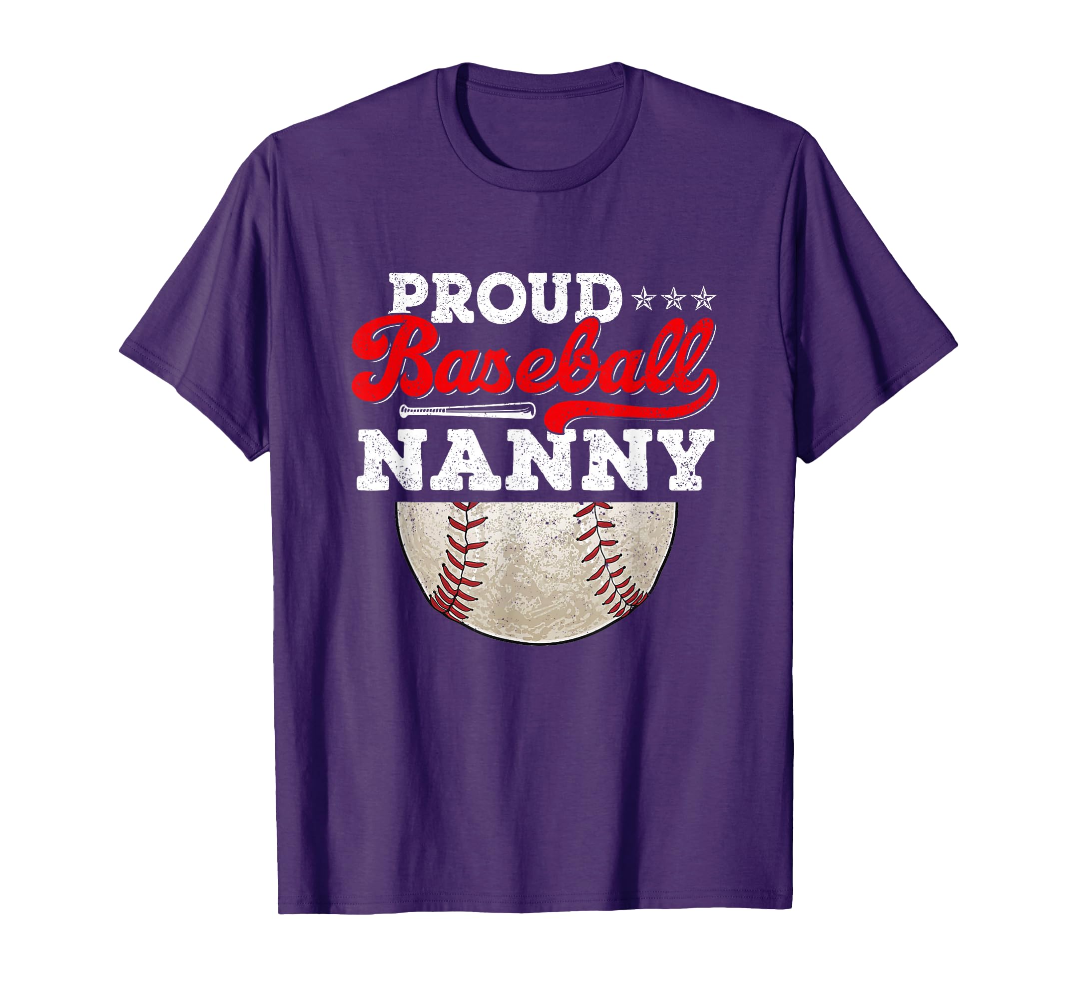 Proud Baseball Nanny Ball Mothers Day T-Shirt - Trendy Graphic for Adults - T-Shirt, Sweatshirt, Hoodie