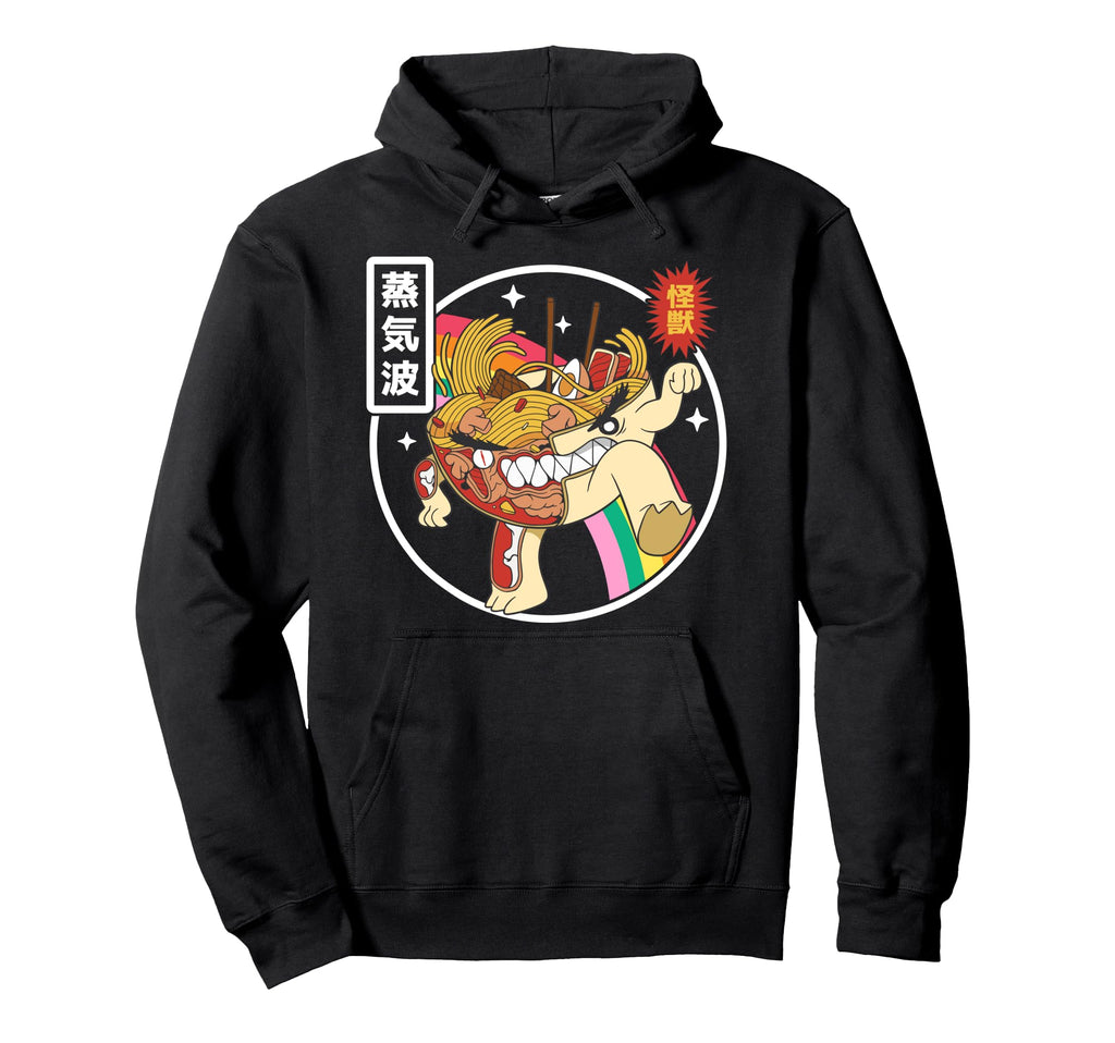 Angry Ramen Bowl X Ray Rainbow Japan Otaku Hoodie - Graphic Print Unisex - T-Shirt, Sweatshirt, Hoodie