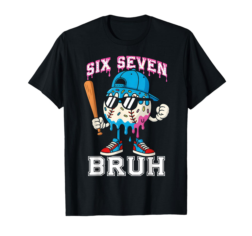 67 Six Seven Baseball Ice Cream T-Shirt - Fun Novelty Design Men Women - T-Shirt, Sweatshirt, Hoodie