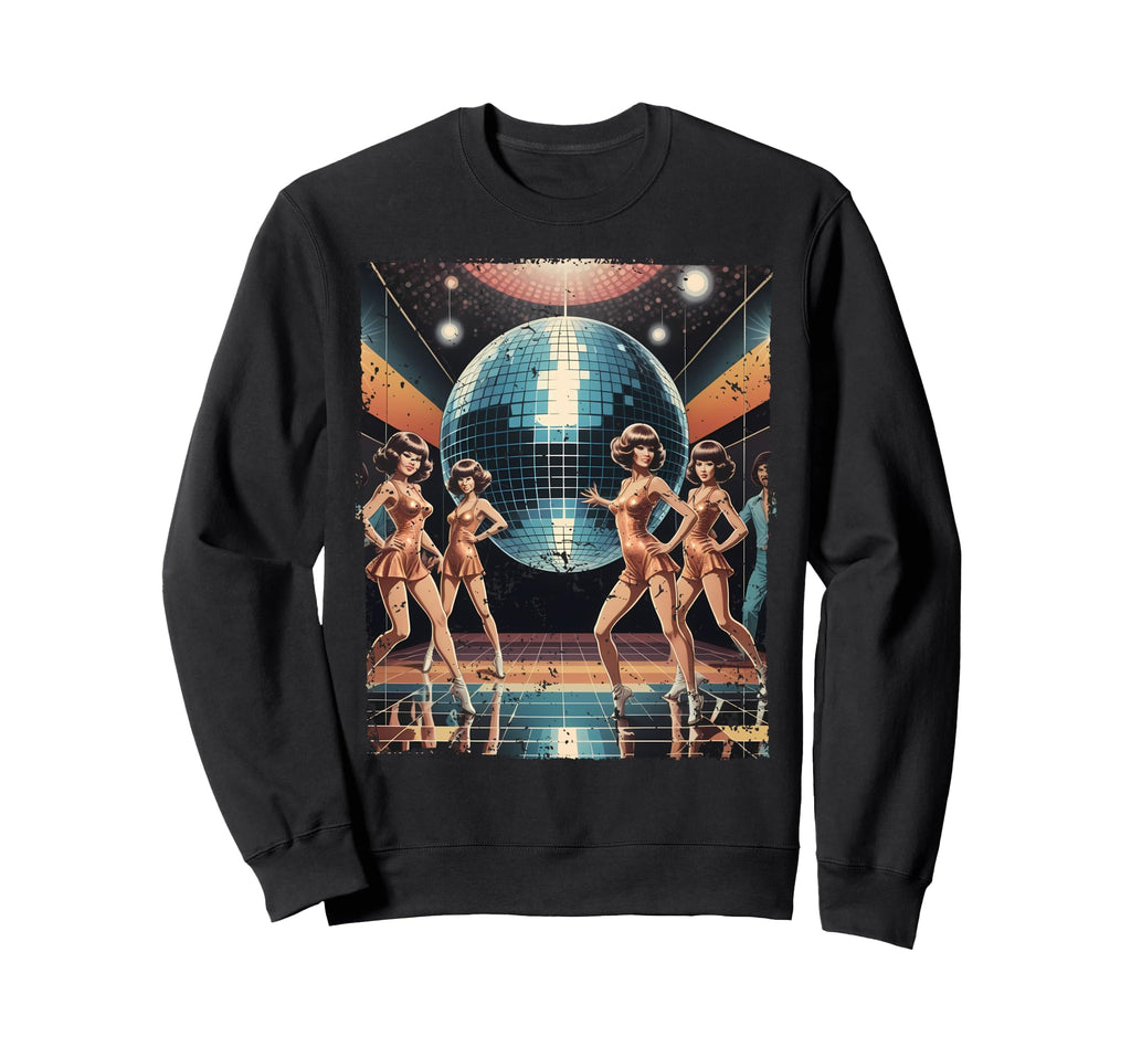 Aesthetic Disco Ball Party Sweatshirt - Trendy Graphic Unisex - T-Shirt, Sweatshirt, Hoodie