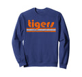 Tigers Three Stripes Weathered Sweatshirt - Casual Everyday Wear for Adults - T-Shirt, Sweatshirt, Hoodie