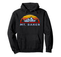 Mt Baker Mountain Sunset Hoodie - Custom Art Print for Adults - T-Shirt, Sweatshirt, Hoodie