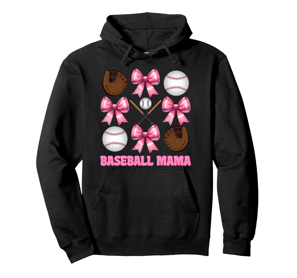 Baseball Mama Baseball Mom Mothers Day Hoodie - Novelty Apparel Men Women - T-Shirt, Sweatshirt, Hoodie