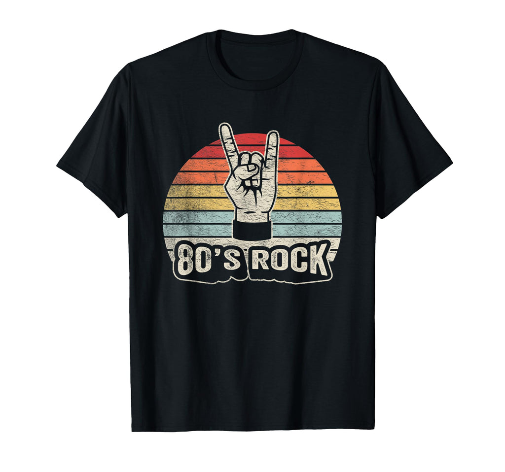 80S Rock Nostalgia Hand Symbol T-Shirt - Streetwear Style for Adults - T-Shirt, Sweatshirt, Hoodie