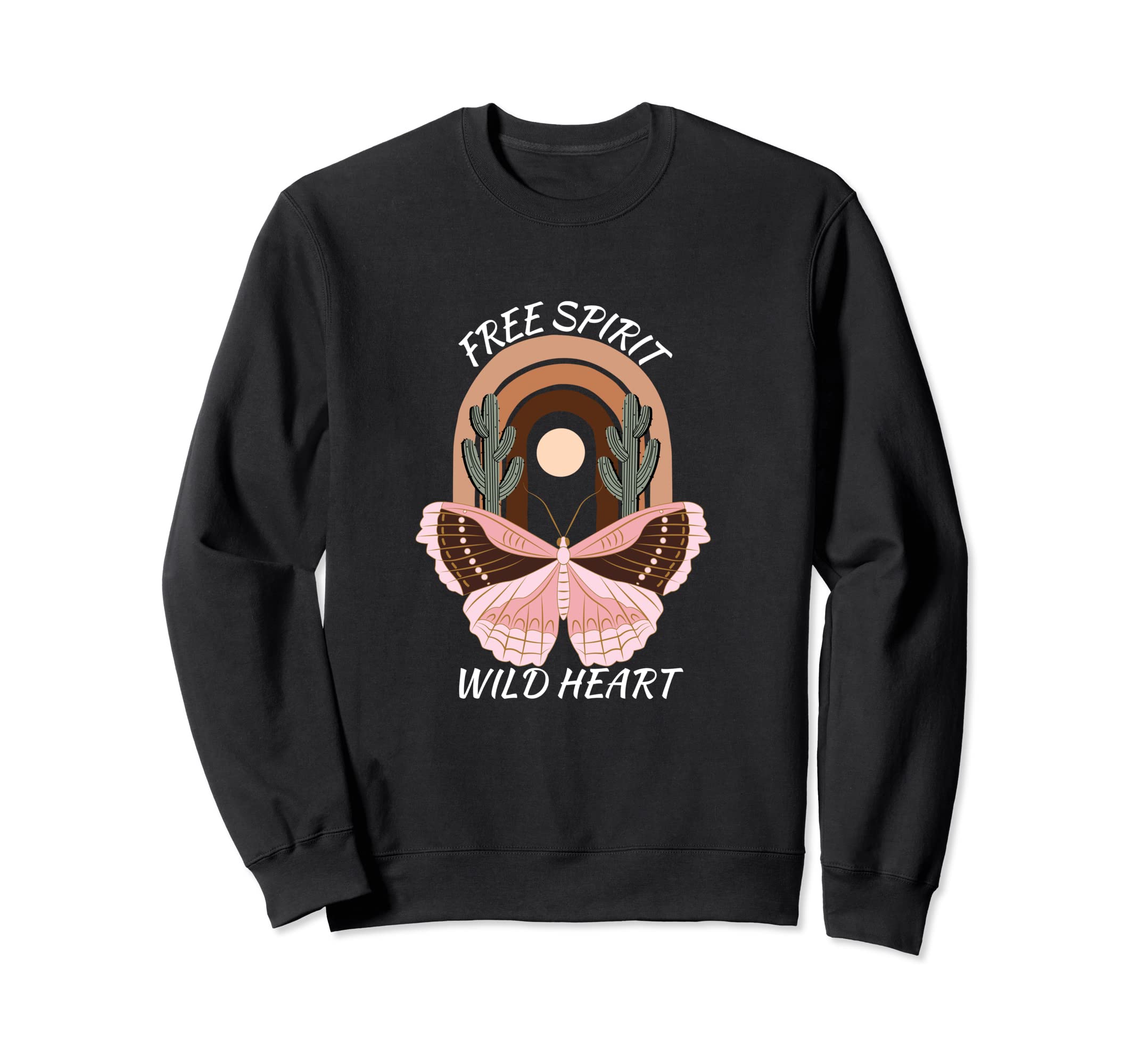 Free Butterfly Spirit Wild Young Sweatshirt - Aesthetic Graphic for Adults - T-Shirt, Sweatshirt, Hoodie