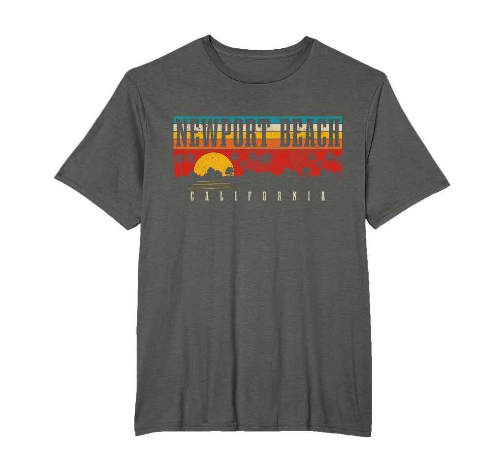 Newport Beach California Ca Sunset T-Shirt - Novelty Apparel for Adults - T-Shirt, Sweatshirt, Hoodie
