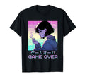 90S Japanese Sad Anime Game Over T-Shirt - Casual Everyday Wear for Adults - T-Shirt, Sweatshirt, Hoodie
