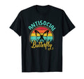 Antisocial Butterfly Funny Sunset T-Shirt - Trendy Graphic Unisex - T-Shirt, Sweatshirt, Hoodie