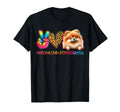 Peace Love Pomeranian Tie Dye Dog Lover T-Shirt - Trendy Graphic Men Women - T-Shirt, Sweatshirt, Hoodie