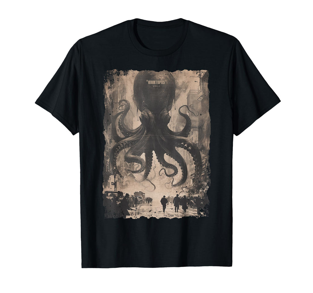 Y2K Streetwear Octopus Horror Monster T-Shirt - Graphic Print for Adults - T-Shirt, Sweatshirt, Hoodie