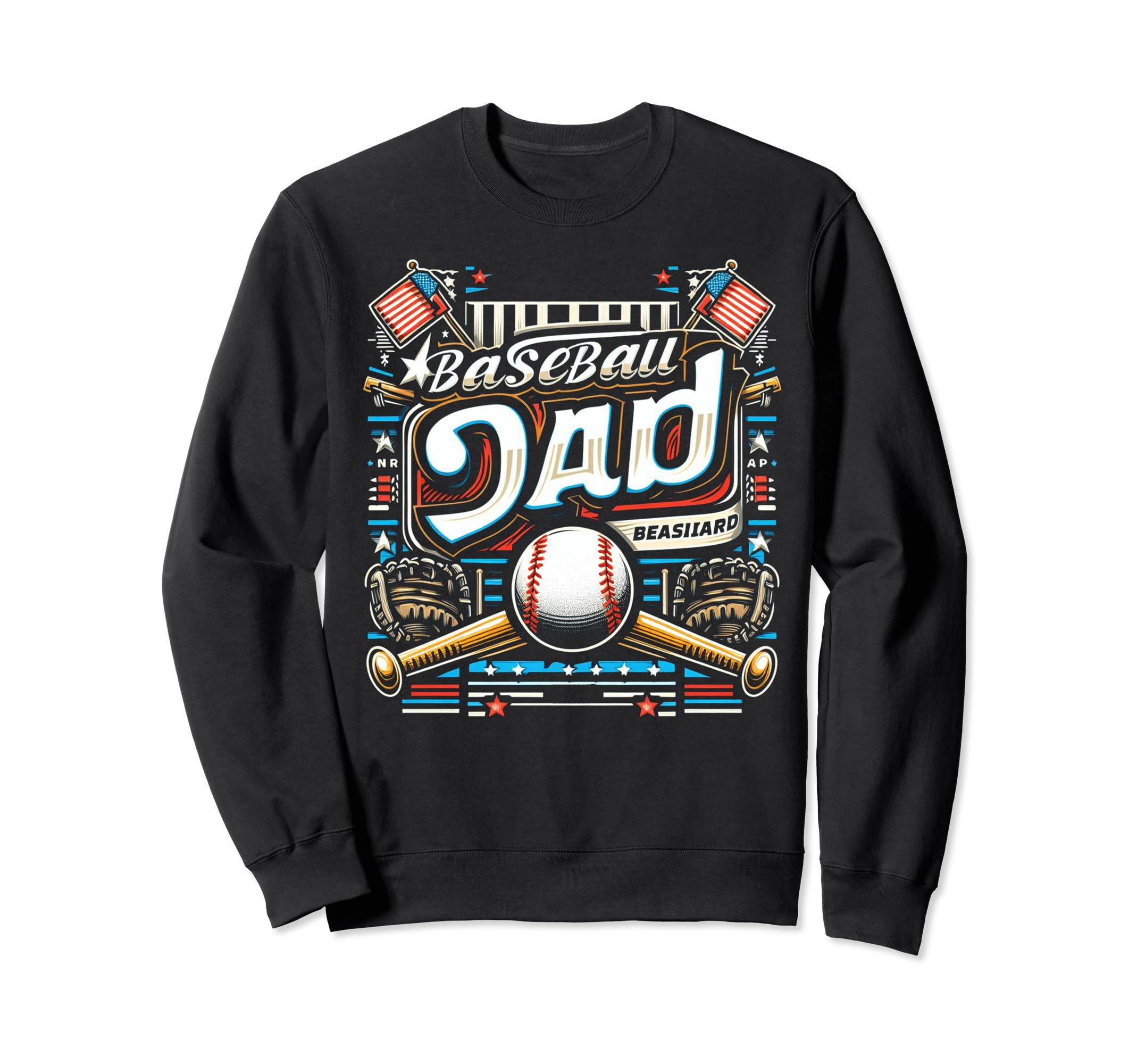 Baseball Dad Fathers Day Sweatshirt - Novelty Apparel for Adults - T-Shirt, Sweatshirt, Hoodie