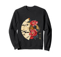 Japanese Peony Flower Grunge Sweatshirt - Fun Novelty Design Men Women - T-Shirt, Sweatshirt, Hoodie