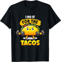 I Do It For The Tacos Quotes Taco Puns Gym Lover - Adult & Kids T-Shirts, Sweatshirts & Hoodies apparel design preview 1