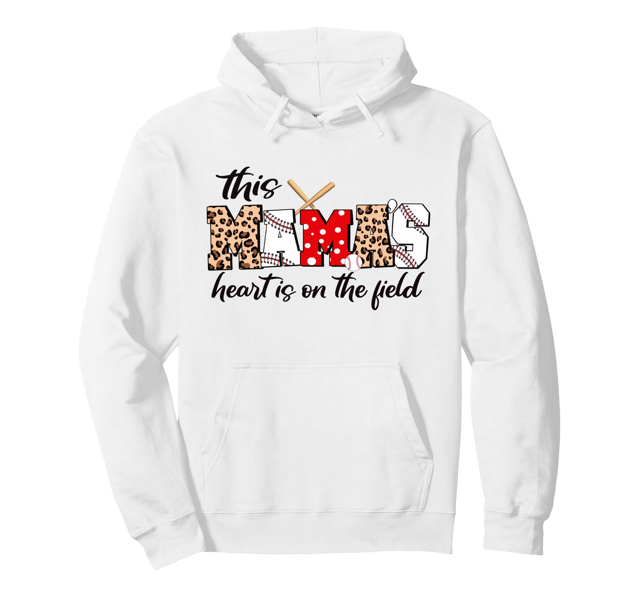 Baseball Mom Hoodie - Graphic Print Unisex - T-Shirt, Sweatshirt, Hoodie